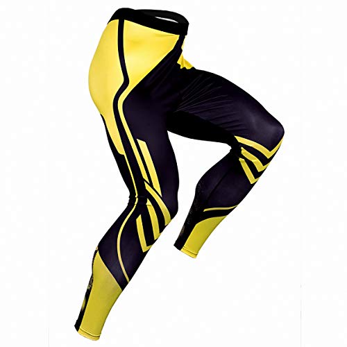 CANGHPGIN Men’s Compression Dry Cool Sports Tights Pants Baselayer Running Leggings Yoga Sports