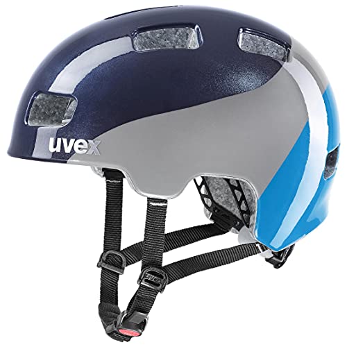 uvex hlmt 4 - Leichter Fahrradhelm für Kinder - individuelle Größenanpassung - waschbare Innenausstattung - deep Space - Blue - 51-55 cm