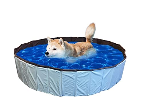 AK for Pets Hundepool Schwimmbecken Hundeplanschbecken Badewanne 120 x 30cm Cover