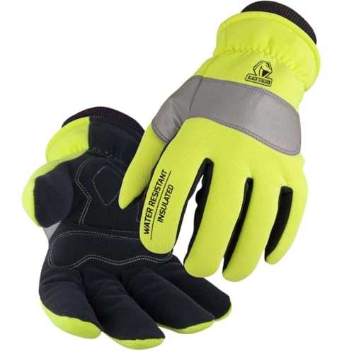 Black Stallion 15HV FlexHand Hi-Vis Winter Mechanic's Gloves, X-Large