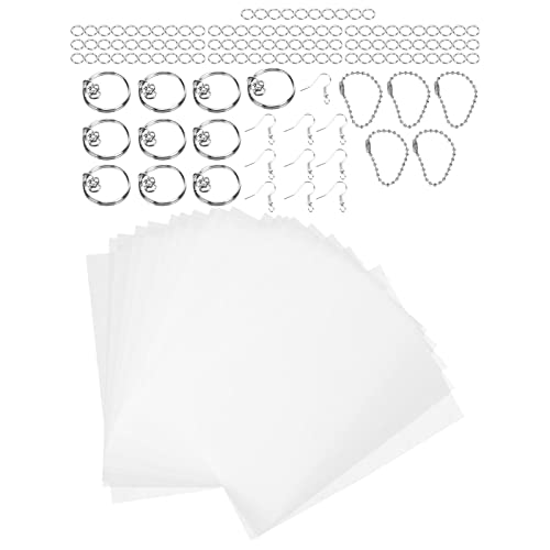 Shrink Plastic Sheet Kit Lightweight Portable DIY Production Alloy Heat Shrink Plastic Sheet for Craft Marking Homemade Shrinky Dinks Handprint Keychains