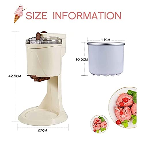 Eismaschine, Heimwerker Küche Automatischer Mini Frucht Soft Serve, Vollautomatischer Obst Serve Gefrierbehälter… – Bild 3
