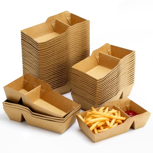 LPZMPZ 50 Stück Pommes Schälchen für Currywurst Fingerfood Imbiss...