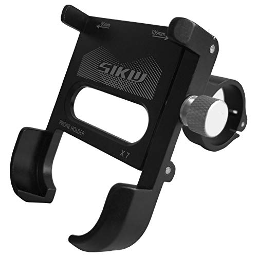 Leeofty Suporte para telefone de bicicleta em liga de alumínio para bicicleta Suporte universal para
