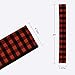 Chain Cover Cord Cover 6 Feet Length Red and Black Plaids Fabric Cord Cover