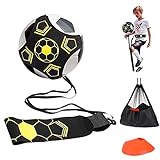 TYRSEN Fútbol Trainer, Kit Entrenamiento Fútbol Accesorios con Gomas Elasticas para Pelota Fútbol, Voleibol y Rugby, Regalos de Fútbol para Niños Adultos