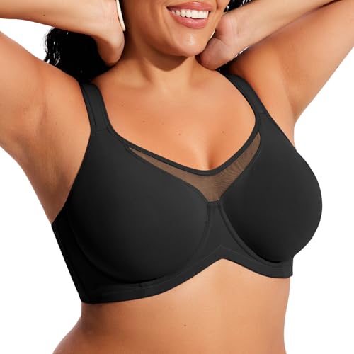 Image of ProKloud Minimizer Bras for Women Full Coverage Unlined Plus Size Supportive Underwire Bras for Everyday