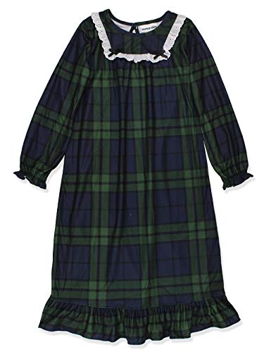 Komar Kids Girls Toddler Traditional Holiday Christmas Plaid Nightgown Pajamas