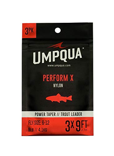 Umpqua Perform X Power Taper Trout Nylon Leader 4X 7.5' 1 Pack #TOP6