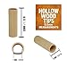 Rollers Hollow Wood Tips- 12 Pack- Variety Sizes- Cigarette, Cigar, Rolls,(RYO Tips) with Tube and GlueGar (9.5mm)