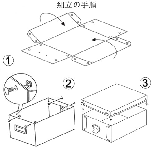 Xuchun File Storage Boxes, Foldable Storage Bins With Lid 3 In 1 Set, Press-Stud Fastening, Moisture-Proof, Space Saving Storage, Storage Box For Photoes, Toys, Files, Closets #TOP7