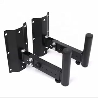 Audiovan Universal Floor Speaker Stands, 81 cm Height, Metal Construction, Black, Powder Coated Finish, 9 kg Load Capacity, Set of 2' (SPS-501)