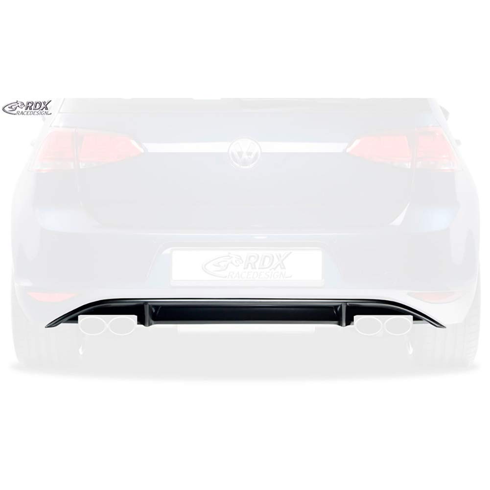 RDX Race Diseño rdha049 trasero delantales Enfoque 'Difusor' VII HB 3/5 puertas, modelos de 2012 de 'r de Look' No Incluidas. GTI/GTD (Pur), Negro
