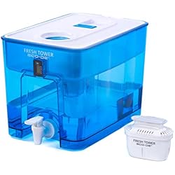 Dispensador De Aguas Frescas Usado ECODE Dispensador de Agua Filtrada Fresh Tower. Libre de BPA, Indicador Digital, Para nevera, Incluye Filtro Compatible