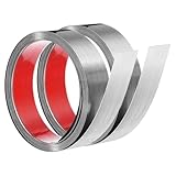 QUARKZMAN 2Pcs Cornicione In Acciaio Inox, 16.4 Ft X 1.6 Inch Striscia Decorativa metallo ...