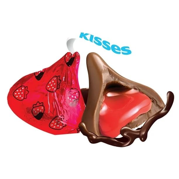 Hershey’s Kisses Chocolate Dipped Strawberry Caramelo de San Valentín