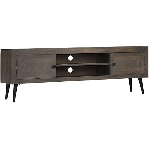 vidaXL TV Cabinet Solid Mango Wood 55.1"x11.8"x17.7"
