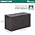 YITAHOME 100 Gallon Resin Deck Box, Weather Resistant Outdoor Storage Box, Lockable Indoor Outdoor Storage for Supplies and Essentials, Dark Brown