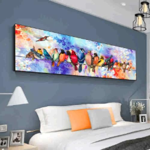 Impressions d'art HD fleurs colorées peinture sur toile 60x145