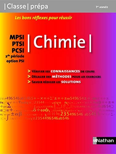 Chimie MPSI / PTSI / PCSI - 1ère année / 2de période Option PSI