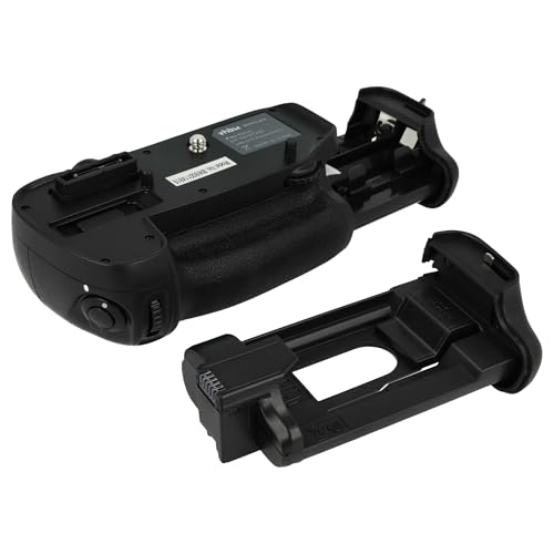 vhbw Grip Batterie, poignée d'alimentation Compatible avec Nikon D7100, D7200 Appareil Photo, Plastique/métal