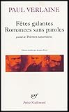  Fêtes galantes, Romances sans paroles, précédé de \