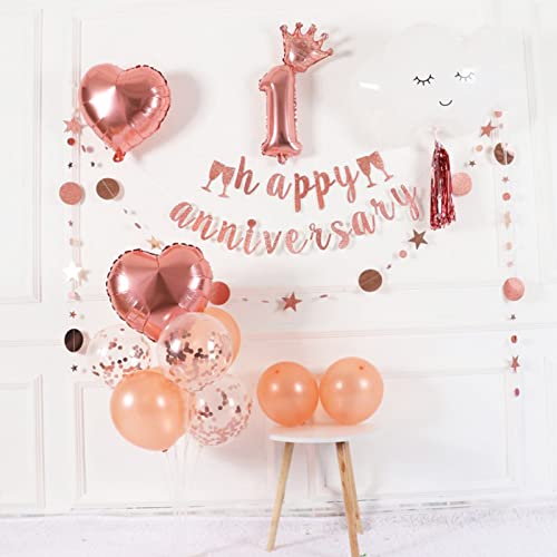 Image of ZJDHPTY 4Set Rose Gold Balloon Stand Table Centerpieces Party Decor | Birthday Graduation Baby Shower Bridal Shower Bachelorette Anniversary Wedding Retirement Decoration New Years Party Supplies