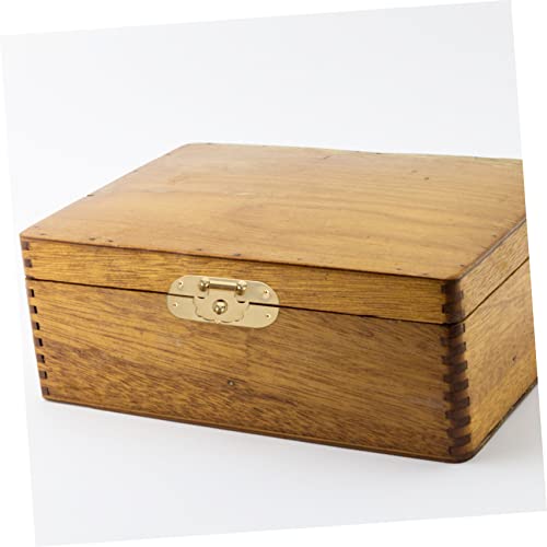 Image of Angoily Box Copper Hinge Jewelry Case Small Hasp Furniture Padlock Small Brass Hasps Antique Case Vintage Bronze Locks Antique Hasp Vintage Hasp Archaize Padlocks Wood Case Lock Card Metal