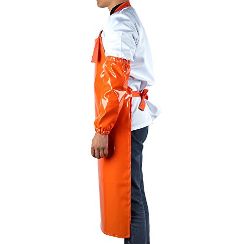 NEW Work Bib Apron,Utility Aprons for Women& Men,Water and Oil Resistant,Multipurpose Use,Come with 2 Pieces of Sleeve Covers