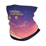 Buen Camino De Santiago - Diadema de invierno para hombre y mujer, para senderismo, ciclismo, pañuelo tipo bandana