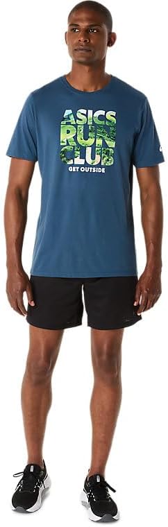 ASICS Unisex Run Outside Club Short Sleeve TEE Running Apparel