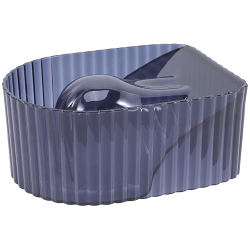 NUOBESTY Recipiente para Remojar Uñas Negro Transparente de Acrílico Resistente Cuenco para Manicura Profesional y Uso Doméstico Recipiente para Remover Esmalte y Tratamientos Nutritivos