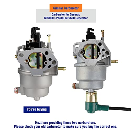 HUZTL Carburetor for Generac GP5000 GP5500 GP6500 0J58620157 5KW 5.5KW 6.5KW 389cc Generator 0G8442A111 Carb with Air Filter Tune Up Kit - Thumbnail 5