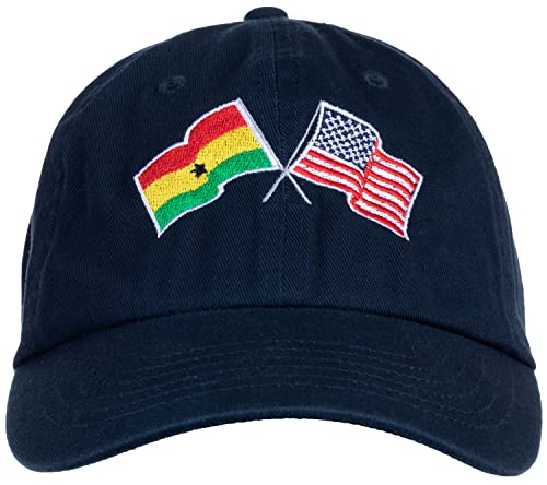 Image of Ann Arbor T-shirt Co. American Friendship Nations Flag Baseball Low Profile Dad Hat for Men Women
