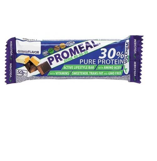 [SPED.EXPRESS FREE] 36x VOLCHEM PROMEAL 50g BARRETTA A ZONA 40-30-30 (GUSTI ASSORTITI) + OMAGGIO 1 MULTIVITAMINICO - NT INTEGRATORI