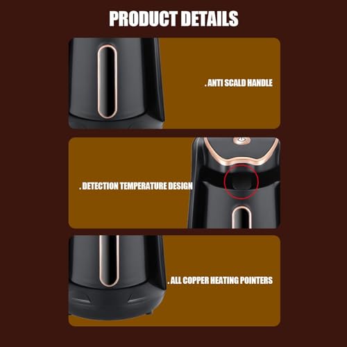 Image of Automatic Turkish Coffee Maker EU 220V Plug 9.2X6.1Inch Black Color 1-4 Cups|Home & Garden|Kitchen, Dining & Bar|Small Kitchen Appliances|Coffee & Tea Makers|Espresso Machines