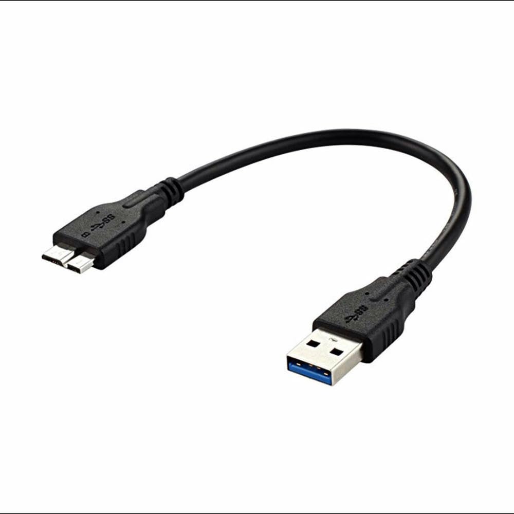RKEBK 20CM USB 3.0 Cable A to Micro B for External Hard Drives and for Note 3