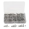 Schrauben Set M3 M4 M5 Edelstahl-Sechskopf-Knopf Schrauben Muttern und Unterlegscheiben Sortiment Kit mit Aufbewahrungsbox,500 Stück