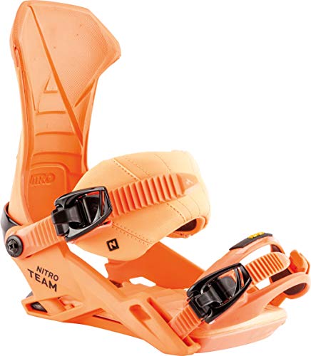 Bindungs-Typ: Standard Nitro Snowboards Team Bdg\'19 Freeride Freestye all Mountain Highend Carving Snowboard Collegamento Comodo Allround attacchi, Uomo, 1191-836403, Orange, M