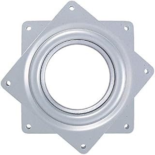 4 Square Lazy Susan Rotating Platform 360 Degrees Turntable Swivel Plate with Steel Ball Bearings Multi Purpose for TV Desk Table Rack, Anti-Corrosion, Rust-proof