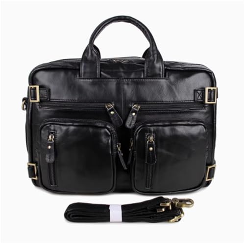 15.5in Suitcase Bag, Leathers, Messenger Crossbody Bag for Men and Women, Large Capacity, Waterproof Travel Versatile Work Bag, for Office Business College4