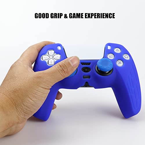 Image of Silicone Skin for Ps5 Controller, 1pc Anti-Slip Shell Cover Case with 10 Joystick Grips for Playsation 5 Controller Wireless Gamepad(PS5 Controller #9)