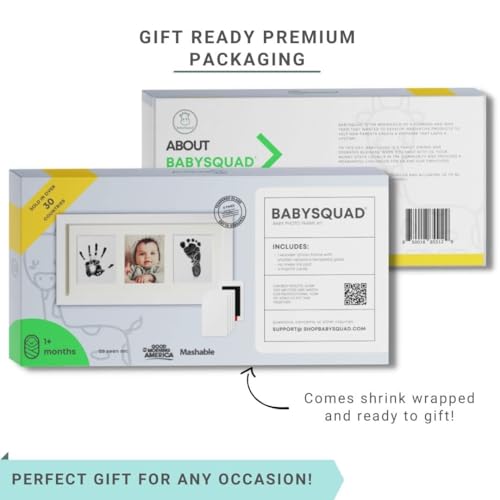 Babysquad BABY001 Baby Prints Newborn Handprint And Footprint Picture Frame Keepsake Kit thumb #5