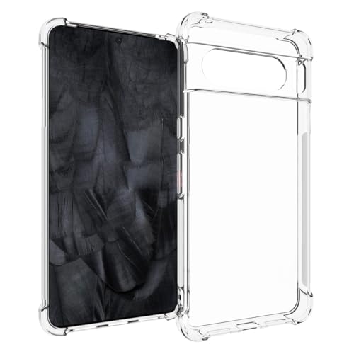 Image of for Google Pixel 8 Pro 5G Case Phone Case Clear Transparent Reinforced Corners TPU Shock-Absorption Flexible Cell Phone Cover for Google Pixel 8 Pro 5G - Transparent