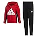 adidas GP0364 LK FT Tracksuit Tuta da Ginnastica Unisex - Bambini Scarlet/Black 5-6A