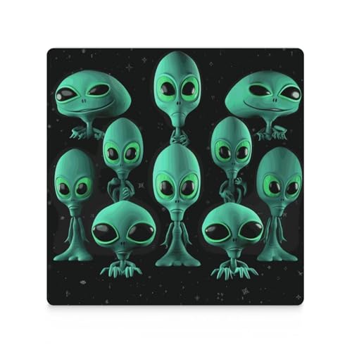 Dessous de verre extraterrestres réutilisables, cadeau idéal de crémaillère - 4