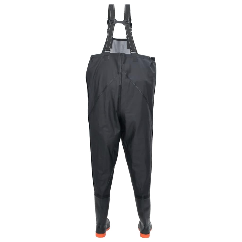 Tomostar Pêche Waders Cuissardes, Cuissardes Pantalon de Pêche avec Bottes Noir Taille 42