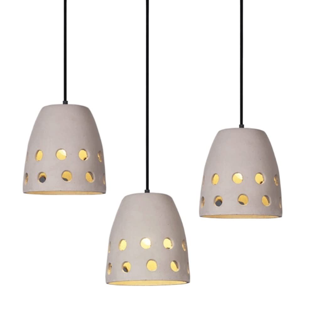 Lustre réglable en ciment pour décoration de restaurant et bar moderne
