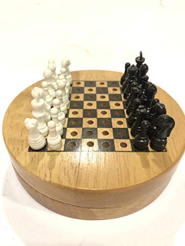Scacchiera piccola in legno, scacchiera