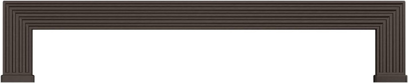 Richelieu Hardware BP8788192HBRZ Como Collection 7 9/16-inch (192 mm) Center-to-Center Grooved Honey Bronze Transitional Rectangular Cabinet and Drawer Pull Handle for Kitchen, Bathroom, and Furniture